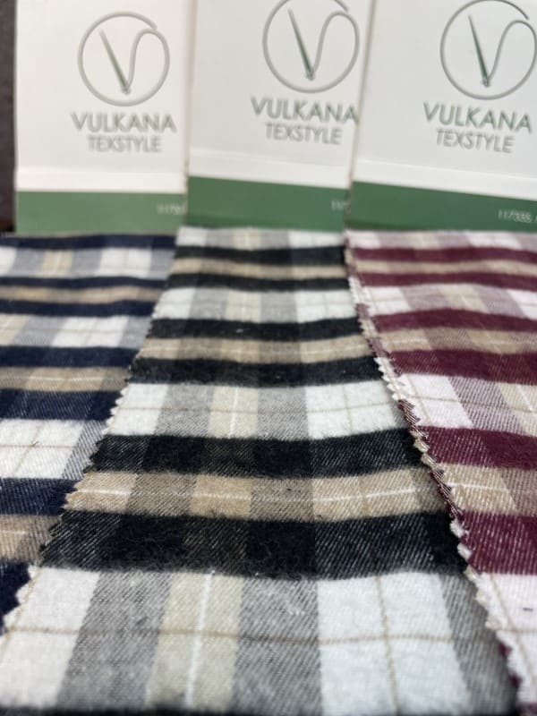 Осенние костюмные ткани со структурой под лён