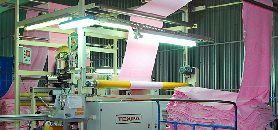 процесс финишной обработки ткани