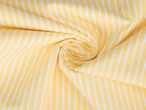 Полоска поплин ЗАРАНО ПАУДЕР из поликоттона - желтый