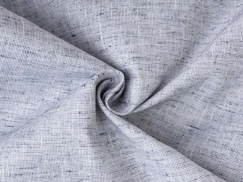 Имитация льна ДЖОН ЛИНЕН из поликоттона - синий