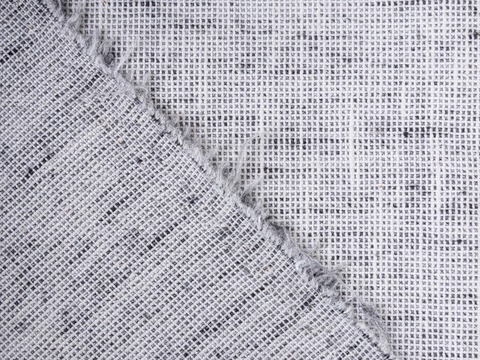 Имитация льна ДЖОН ЛИНЕН из поликоттона - черный