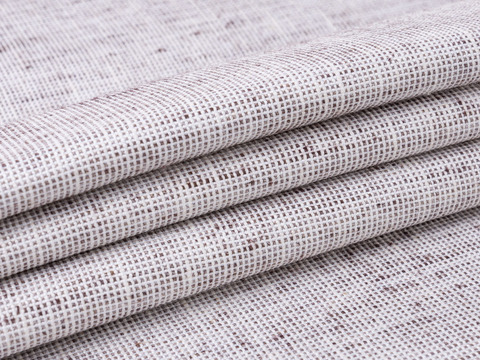 Имитация льна ДЖОН ЛИНЕН из поликоттона - кофе