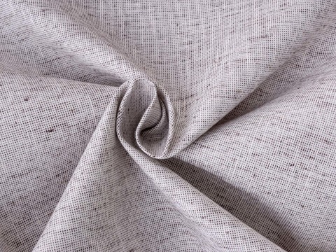 Имитация льна ДЖОН ЛИНЕН из поликоттона - кофе