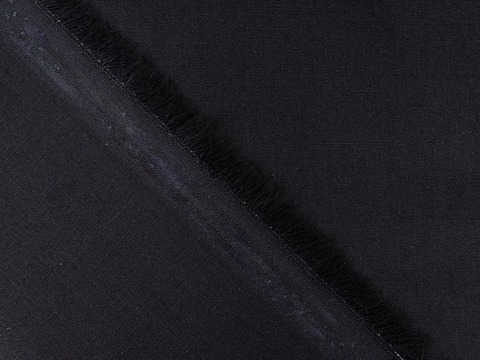Однотонная чёрная хлопковая ткань