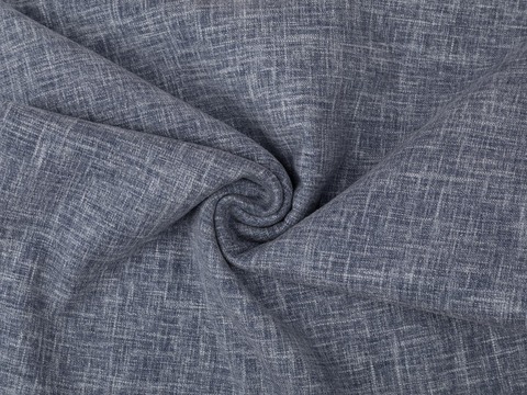 Имитация льна СТЭФАНИ из поликоттона - синий