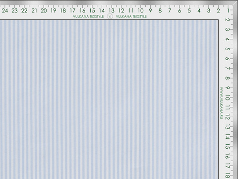 Поплин в полоску ЛЮКСФОРМ поликоттон с лайкрой - голубой
