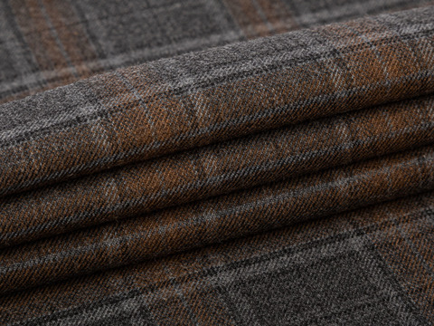 Ткань MILAN CHK-D20 C001(anthra-pumpkin)
