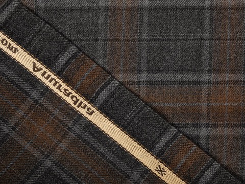 Ткань MILAN CHK-D20 C001(anthra-pumpkin)