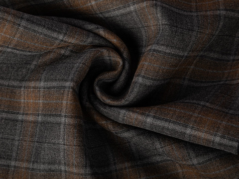 Ткань MILAN CHK-D20 C001(anthra-pumpkin)