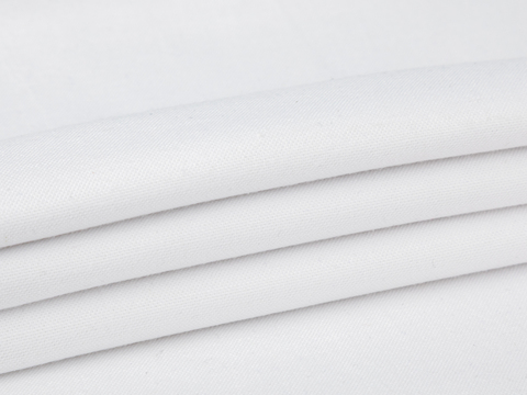 Оксфорд СТРЕЙЧ из поликоттона - белый