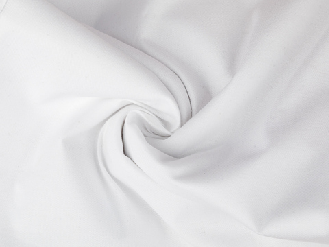 Оксфорд СТРЕЙЧ из поликоттона - белый