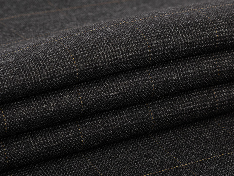 Серый твид в бежевую клетку из полиэстера вискозы и лайкры