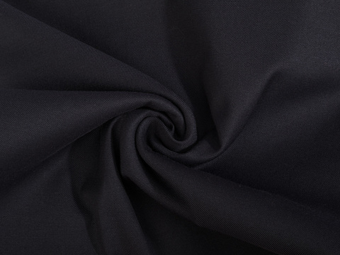 Тёмно-синяя костюмная ткань из хлопка полиэстера вискозы и лайкры