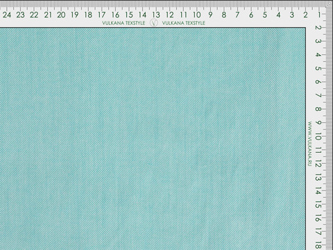 Шелковый сатин СИТИСИЛК с районом- бирюзовый