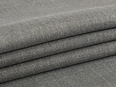 Серая костюмная ткань из полиэстера вискозы и лайкры