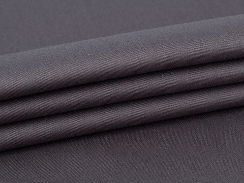 Сатин КРОМПТОН из хлопка - темно-серый