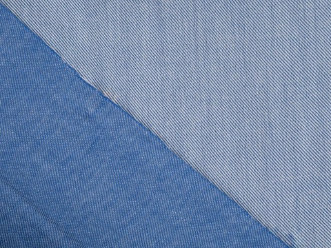 Пестротканая насыщенная синяя ткань из хлопка и вискозы