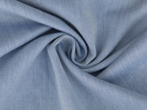 Пестротканая насыщенная синяя ткань из хлопка и вискозы