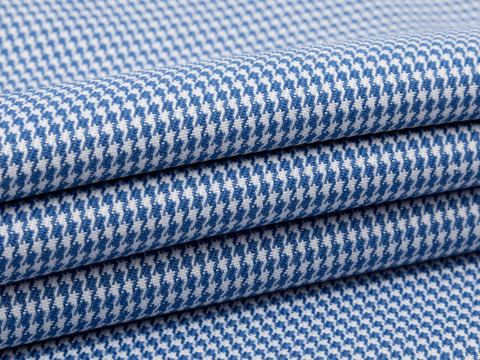 Мелкая гусиная лапка КУКС - синий-белый