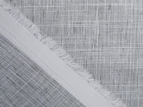 Имитация льна ДЖУТ МИНГЛ из хлопка - серый