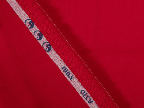 Сатин СЕЛЕБРЕЙШЕН из хлопка - красный