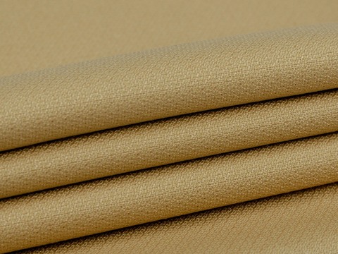 Ткань добби песочного цвета из полиэстера и вискозы