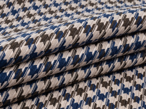 Гусиная лапка ТУСАДС из поливискозы - бежевый-коричневый