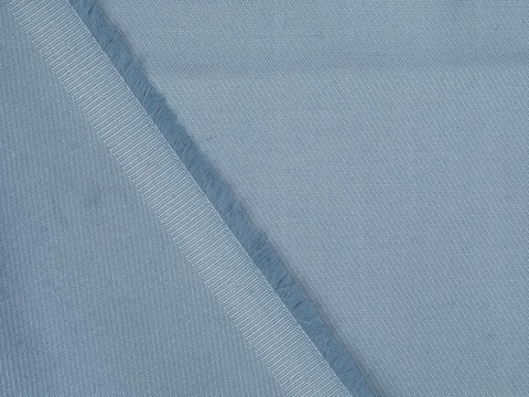Однотонная ткань серо-голубого цвета из хлопка