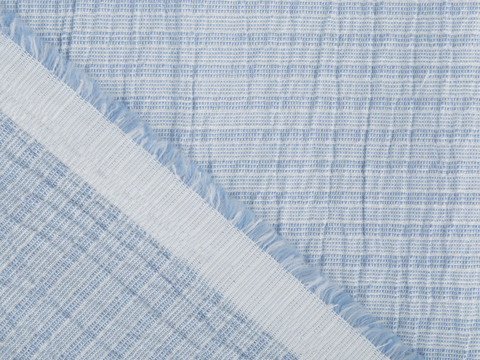 Жатка в полоску ХАРМОНИКА из поликоттона - голубой