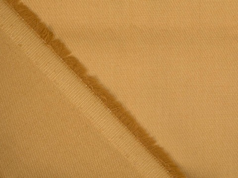 Однотонная ткань карамельного цвета из хлопка