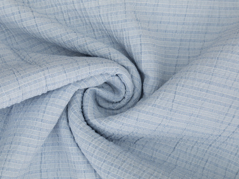 Жатка в полоску ХАРМОНИКА из поликоттона - голубой