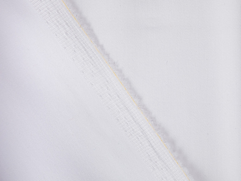 Сатин стрейч ОРИГАМИ из поликоттона - белый