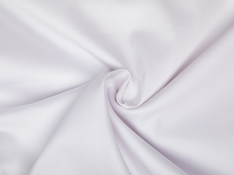 Сатин стрейч ОРИГАМИ из поликоттона - белый