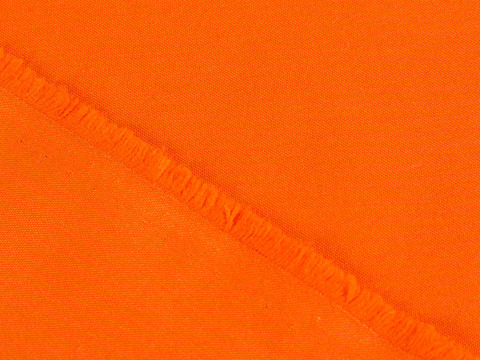 Ярко-оранжевый поплин из полиэстера и хлопка