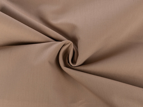 Однотонный поплин цвета чайной розы из полиэстера и хлопка