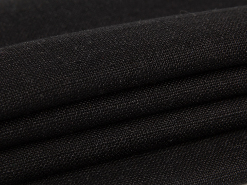 Имитация льна ЛИНЕН ЛЕГЕНД из поликоттона - черный