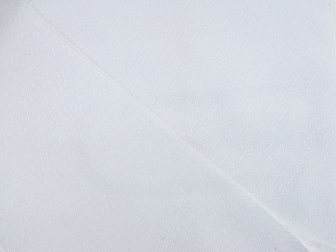 Однотонная белая ткань KOOLTEX из хлопка и полиэстера