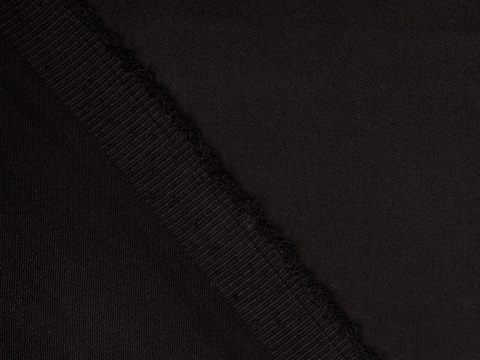 Сатин стрейч ОРИГАМИ из поликоттона - черный