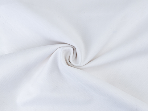 Однотонная белая ткань KOOLTEX из хлопка и полиэстера