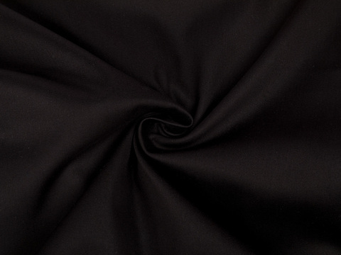 Сатин стрейч ОРИГАМИ из поликоттона - черный