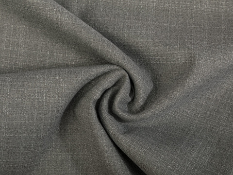 Серая костюмная ткань из полиэстера вискозы и лайкры