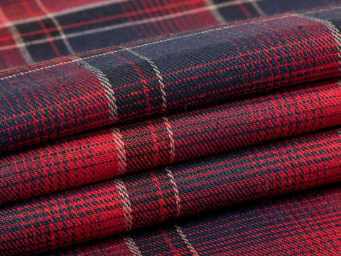 Фланель ХУНГАМА рисайкл- синий-красный