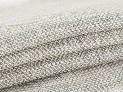 Рогожка под лен ГУДКЭП из поликоттона - бежево-серый