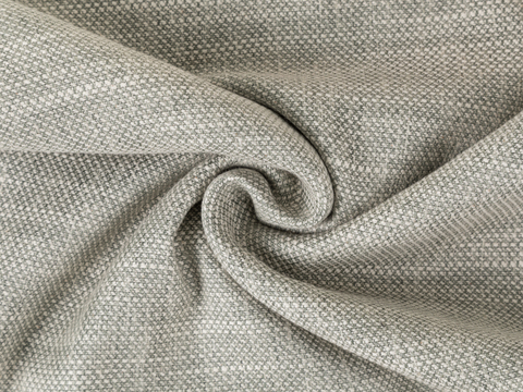 Рогожка под лен ГУДКЭП из поликоттона - бежево-серый