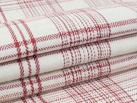 Елочка МАЛБЕРРИ из поливискозы - кремовый-красный