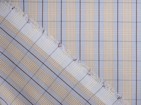 Поплин технология КУЛТЕКС поликоттон - белый-бежевый