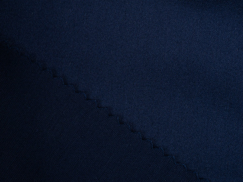 Сатин стрейч РУТС из хлопка - синий