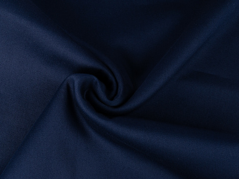 Сатин стрейч РУТС из хлопка - синий