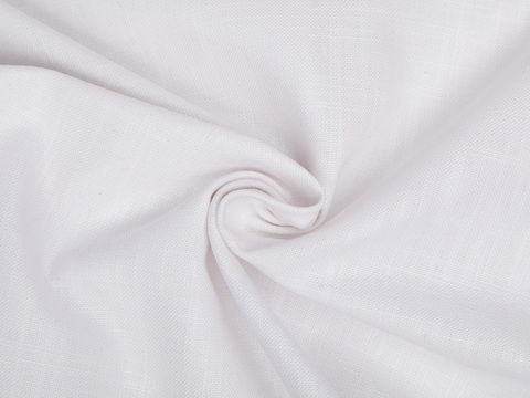 Белая ткань из полиэстера и хлопка