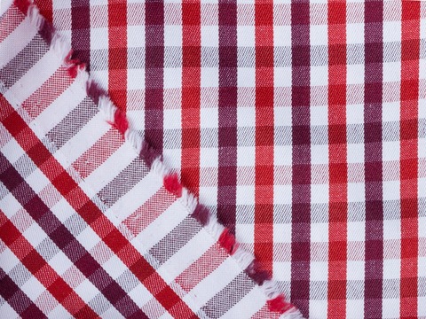 Клетка твил ВЕРИ ЗАРАНО из поликоттона - красный-розовый